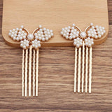 10 PCS Butterfly Hair Comb Base Settings for DIY Jewelry Making
