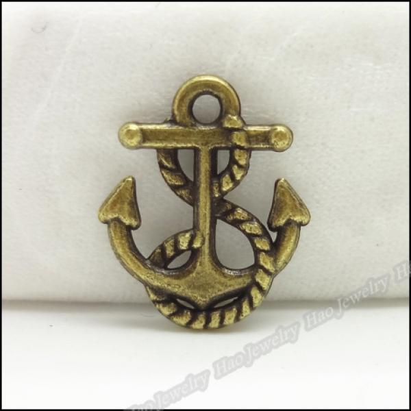 100pcs Vintage Charms Pendant Antique bronze for DIY Jewelry Making