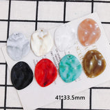 Personality Resin Round Hole Earrings Pendant 10pcs