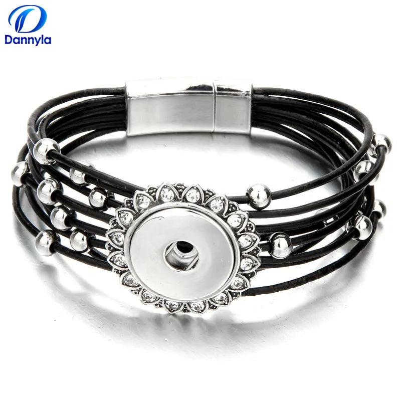 Snap Button DIY Bracelet LSNB88-1