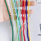 Colorful Crystal Glass Beaded Necklace Bracelet Set