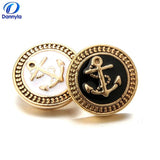 Anchor Starfish Mix Style Snap Charms Round Vintage Snap Jewelry
