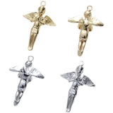 Copper Plated Angel Pendant Beaded Necklace Accessory