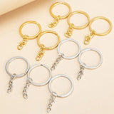 20pcs Mixed Open Jump Rings Split Chain DIY Keyring Jewelry Accessories