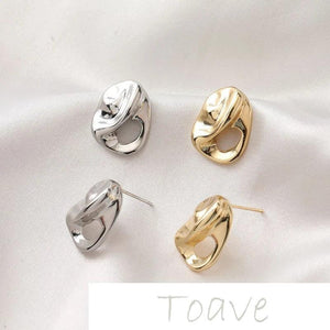 14K Gold-Plated Copper Earrings DIY Accessories