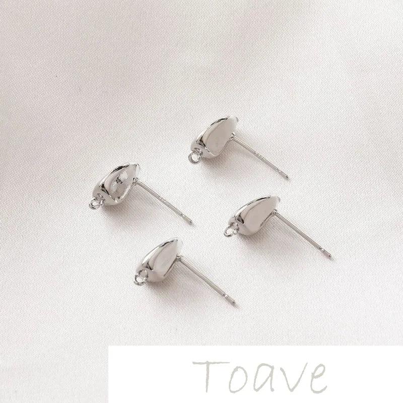 Irregular 14K Bag with Coffee Bean Stud Earrings