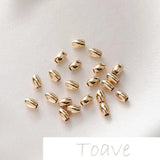 18K Gold-Clad Color-Preserving Beaded DIY Material Accessories