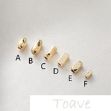 18K Gold-Clad Color-Preserving Beaded DIY Material Accessories