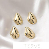 Irregular Water Drop Shaped Glossy Pendant for DIY Accessories