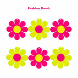 (10pcs/bag) Red Yellow Acrylic Tropical Style Pendants DIY Earrings Necklace