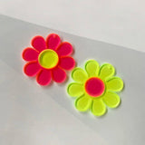 (10pcs/bag) Red Yellow Acrylic Tropical Style Pendants DIY Earrings Necklace
