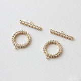 18K Gold-Plated Copper O-Shaped Chain Connector DIY Jewelry Accessory