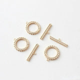 18K Gold-Plated Copper O-Shaped Chain Connector DIY Jewelry Accessory
