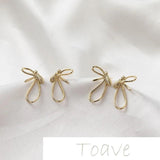Gold Small Bee Silver Needle Earrings DIY Accessories
