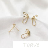 Gold Small Bee Silver Needle Earrings DIY Accessories