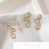 Gold-Clad Copper Plated Metal Earrings DIY Material