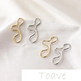 Gold-Clad Copper Plated Metal Earrings DIY Material