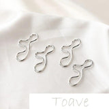 Gold-Clad Copper Plated Metal Earrings DIY Material