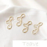 Gold-Clad Copper Plated Metal Earrings DIY Material