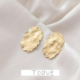 14k Copper Plated Oval Pendant for DIY Earrings