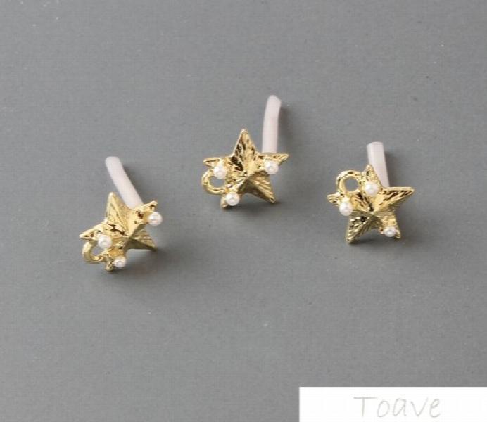 4pcs Geometric Pearl Ear Stud DIY Material Accessories