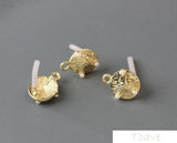 4pcs Geometric Pearl Ear Stud DIY Material Accessories