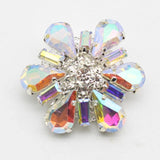 3pcs 30mm Colored Crystal Glass Rhinestones Buttons DIY Dress Decor