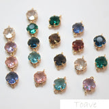 Color-Retaining Hanging Plated Double Diamond Pendant DIY Material
