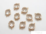 Color-Retaining Hanging Plated Double Diamond Pendant DIY Material