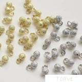 14k Gold-Plated Flash Sand Pendant Base for DIY Hand-Made Necklace