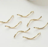 14K Plated Real Copper Tube DIY Beading Accessories