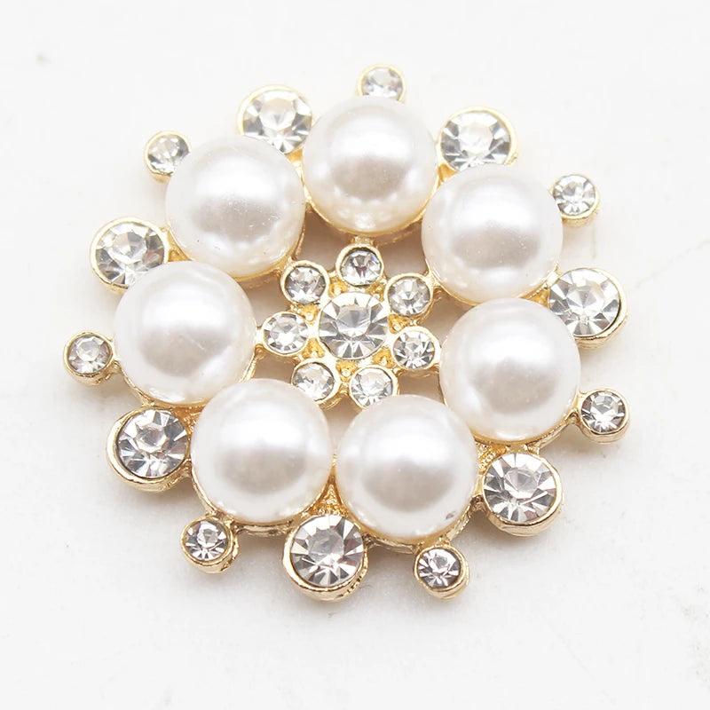 Pearl Snowflake Hair Accessories DIY Alloy Headwear