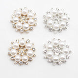 Pearl Snowflake Hair Accessories DIY Alloy Headwear