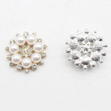 Pearl Snowflake Hair Accessories DIY Alloy Headwear