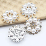 Pearl Snowflake Hair Accessories DIY Alloy Headwear