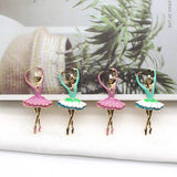 5pcs Ballerina Flat Bottom Hairpin Gift Metal Ornament