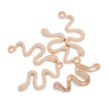 50 PCS Snake Pendant Accessories for DIY Jewelry Making