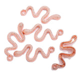 50 PCS Snake Pendant Accessories for DIY Jewelry Making