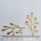 10 PCS Metal Alloy KC Plated Branches Pendant DIY Jewelry Making
