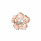 2pcs Dripping Oil Metal Alloy Button Rhinestone Decor
