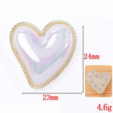 10PCS Metal Alloy Heart Round Earrings Headwear Jewelry Making Accessories