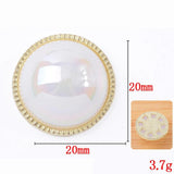 10PCS Metal Alloy Heart Round Earrings Headwear Jewelry Making Accessories