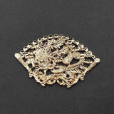 10 PCS Dragon Phoenix Auspicious Cloud Fan Alloy Jewelry Making Accessories