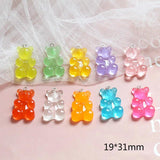 Jelly Bear Resin Pendants DIY Ornament Ear Stud Accessories