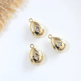 Copper Micro-Inlaid Zircon Shell Star Moon Pendant DIY Jewelry