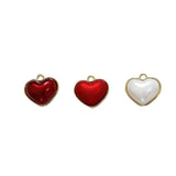 Alloy Heart-shaped Love Retro Red Pendant DIY Jewelry Accessories
