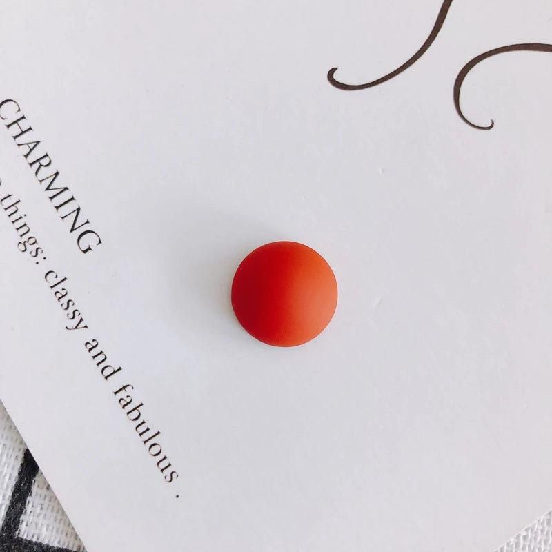 Frosted Surface Round Patch Jewelry Accessories