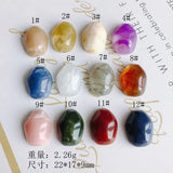 Water Ripple Resin Patch Earrings Hair Clip Accessories
