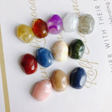Water Ripple Resin Patch Earrings Hair Clip Accessories