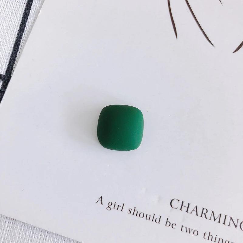 Frosted Square Patch Jewelry Accessories Materials